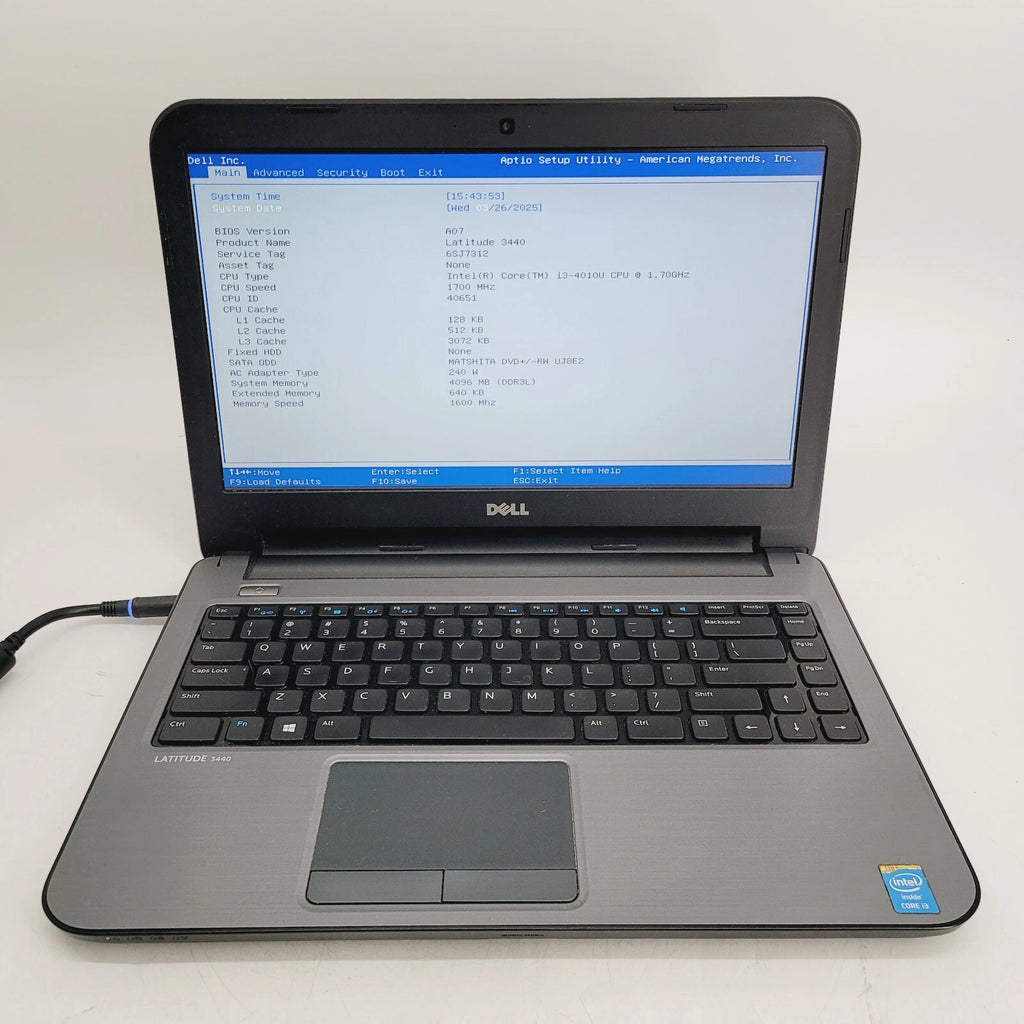 Dell Latitude 3440 Core i3-4010U 1.7GHz 4GB RAM 500 HDD 14"