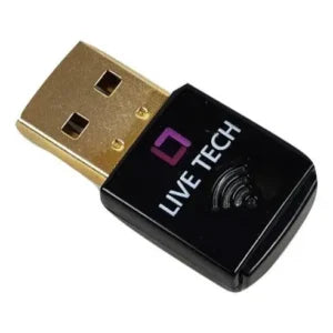 Live Tech WD03 Nano USB WiFi Dongle Adapter – High-Speed Wireless Performance | Gold-Plated USB | Plug & Play | Compact for PC & Laptop