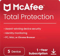McAfee Total Protection 5 Device 1 Years Windows/Mac (Email Delivery) (Global Code)