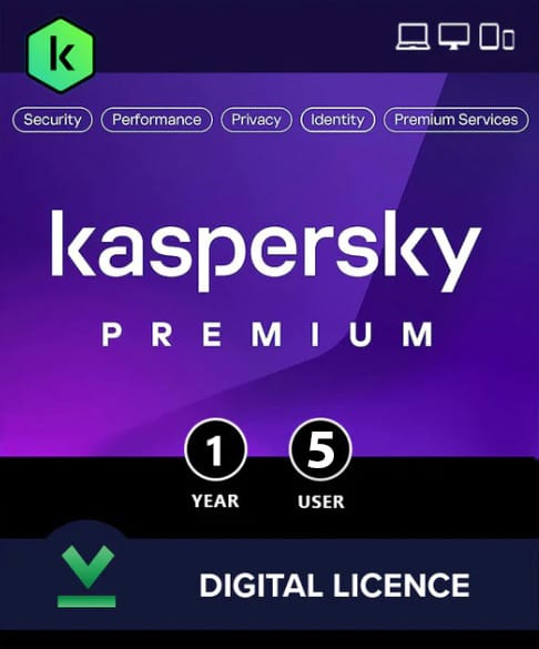 Kaspersky Premium 5 Devices 1 Year Windows/Mac/Android/iOS (Email Delivery)