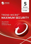 Trend Micro Maximum Security 5 Devices 1 Year Windows/Mac/Android/iOS (Email Delivery) (Global Code)